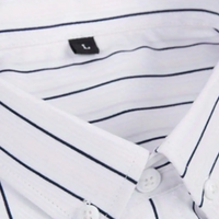 White Plus Size Striped Shirt