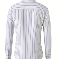 White Plus Size Striped Shirt