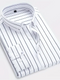 White Plus Size Striped Shirt