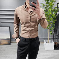 Brown Striped Shirt