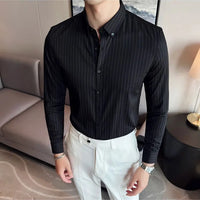 Black Striped Shirt