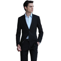 Slim Fit Black Suit