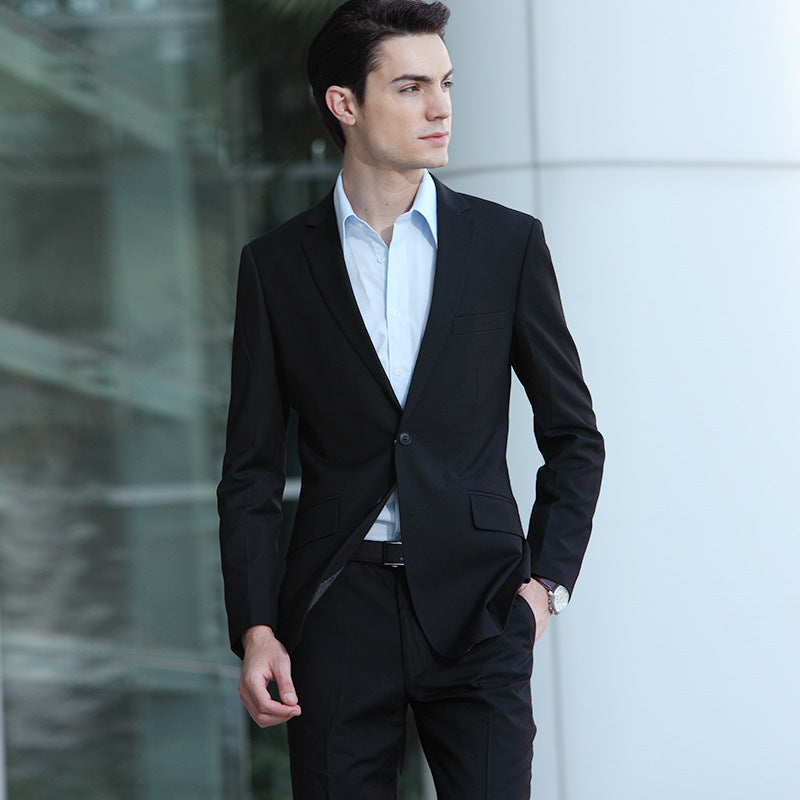 Slim Fit Black Suit