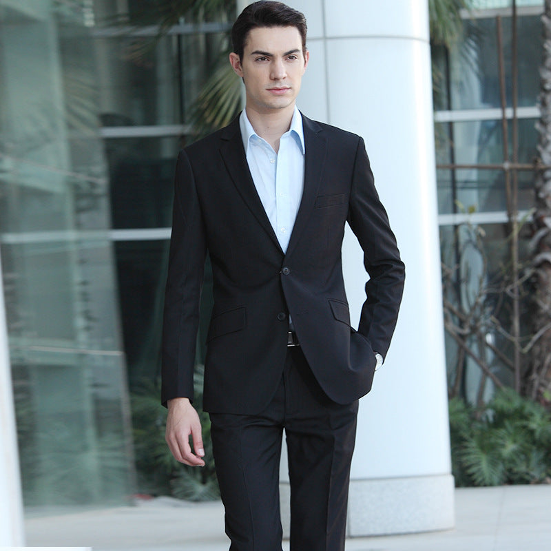 Slim Fit Black Suit