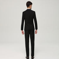 Slim Fit Black Suit