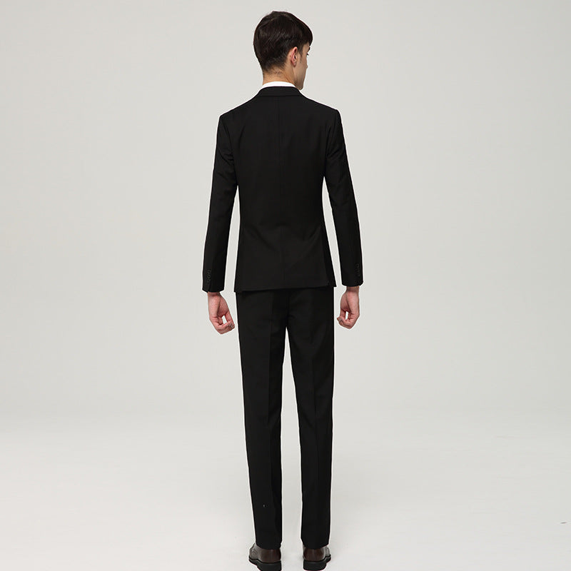 Slim Fit Black Suit